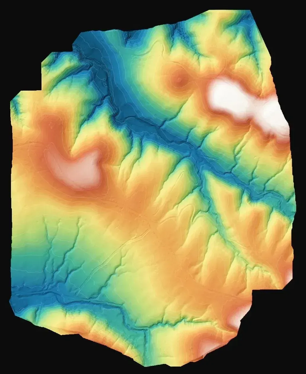 Cartografía LiDAR de un parque eólico en Saray, imagen principal del proyecto