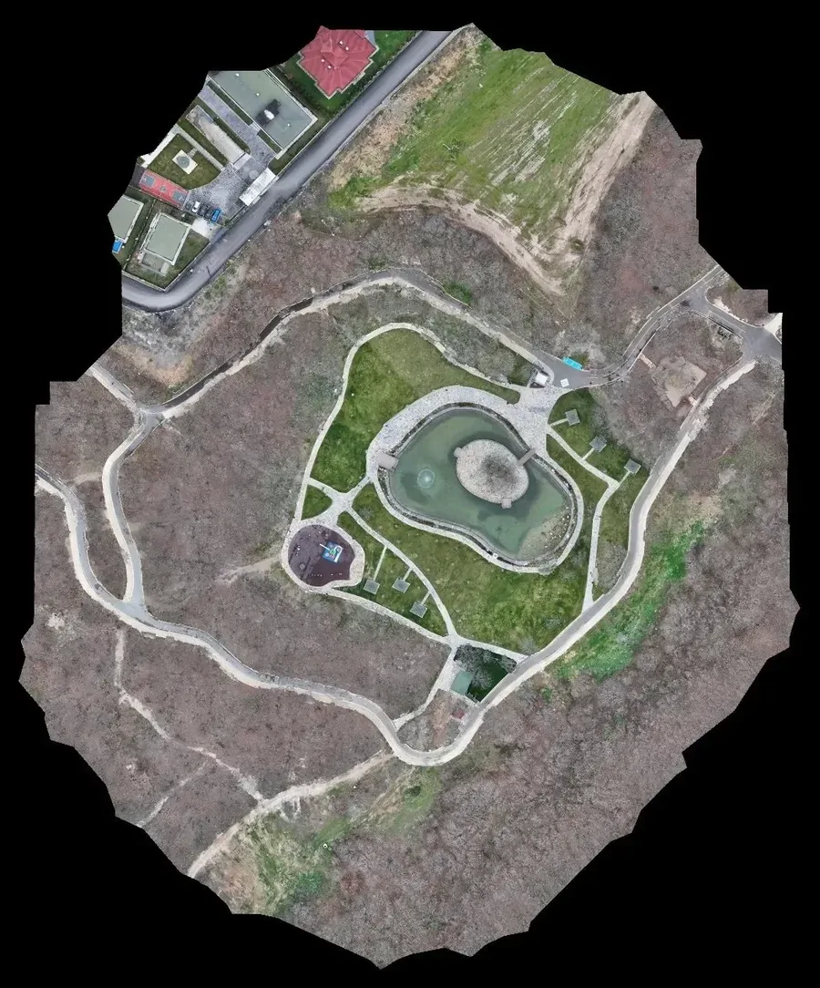 Orthophoto of one of the park areas
